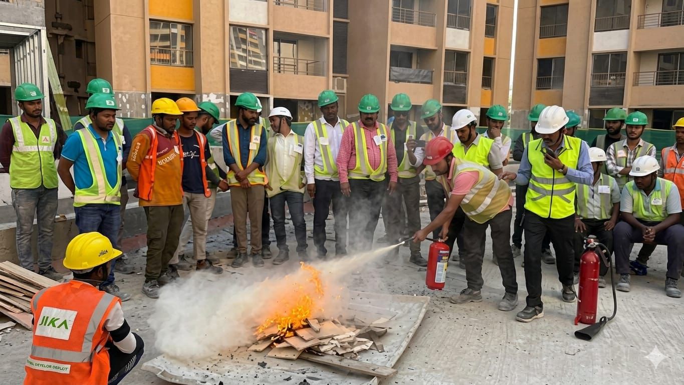 Safety officer students during classroom lecture at Vireon Safety Institute